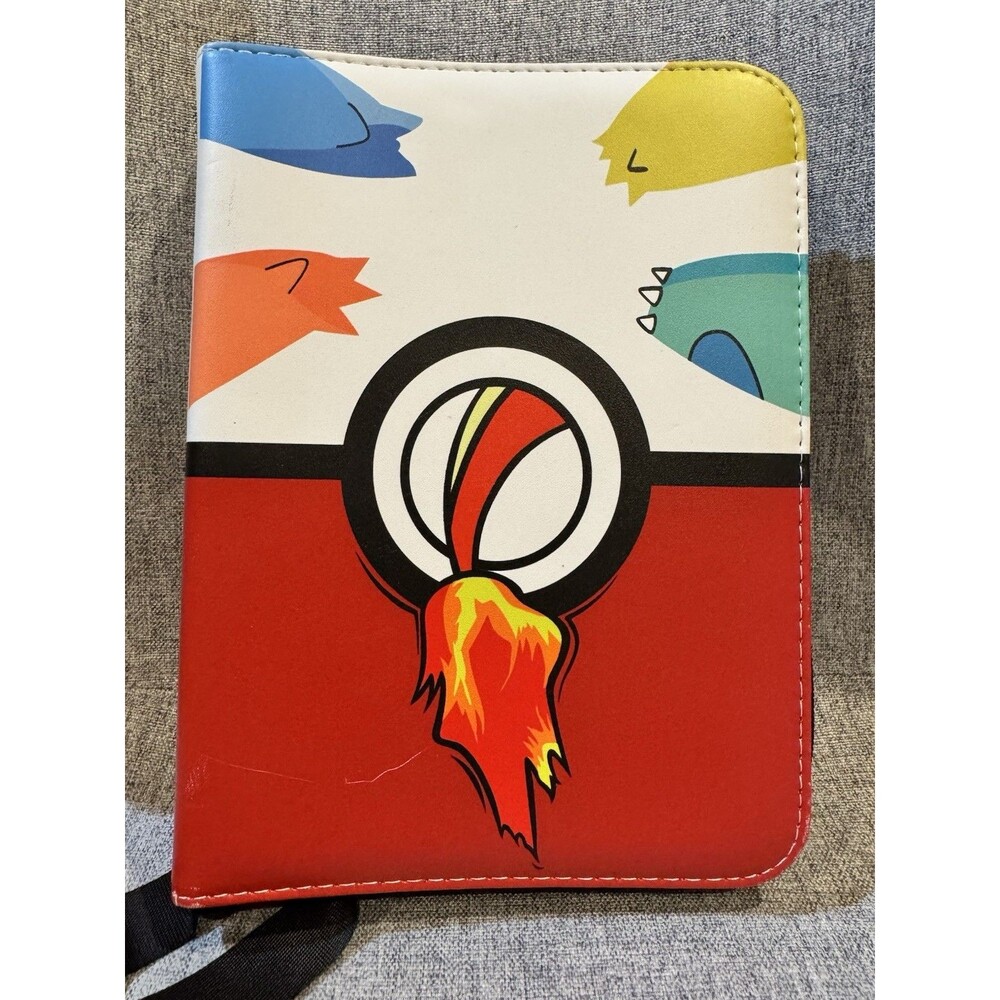 Pokémon TCG 4-Pocket Faux Leather Binder Charizard Squirtle Bulbasaur Pikachu